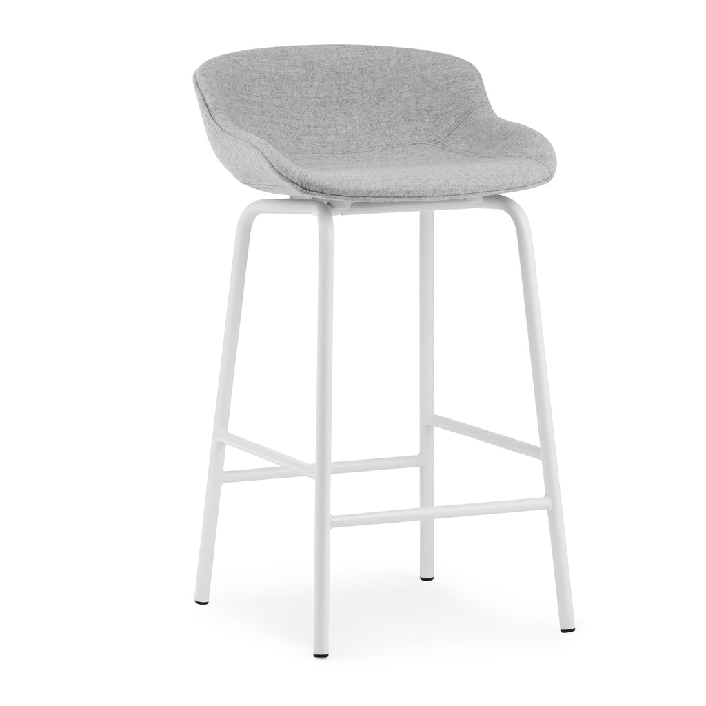 Hyg Barstool Upholstered with Steel Base by Normann Copenhagen