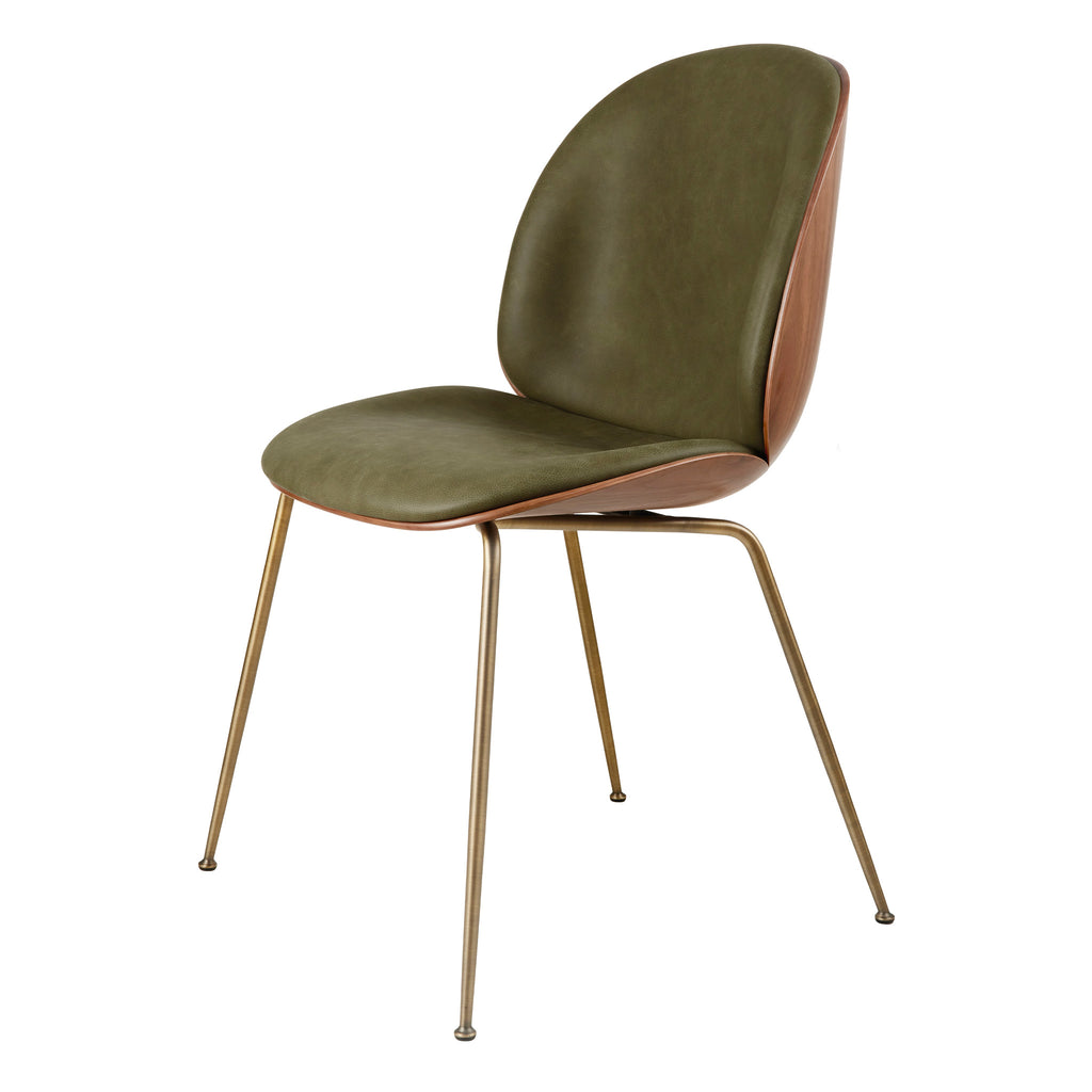 Beetle Dining Chair Veneer Shell Conic Base by Gubi