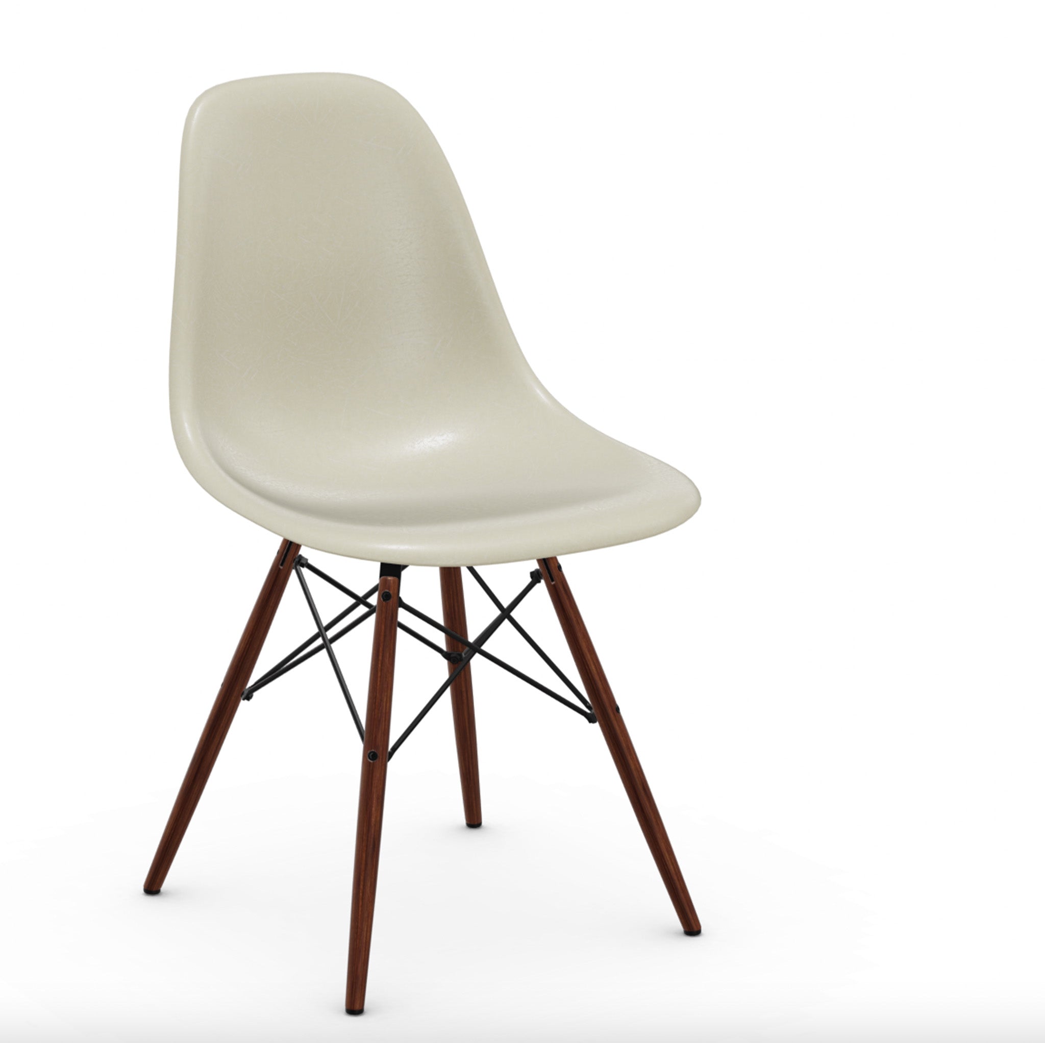 Clearance Eames Fiberglass Chair DSW / Parchment by Vitra