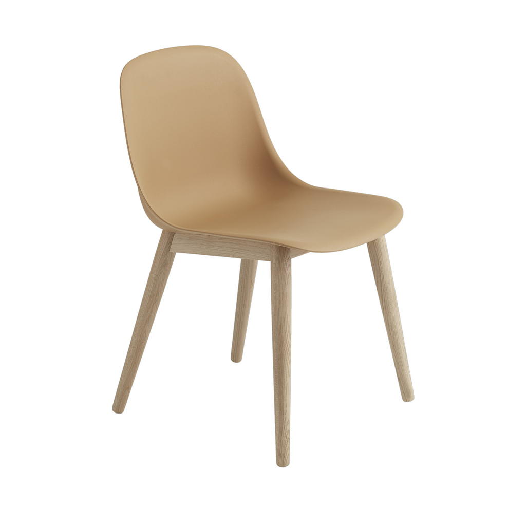 Fiber Side Chair with Wood Base by Muuto