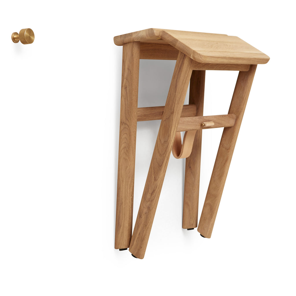 Angle Foldable Stool & Hook by Form and Refine