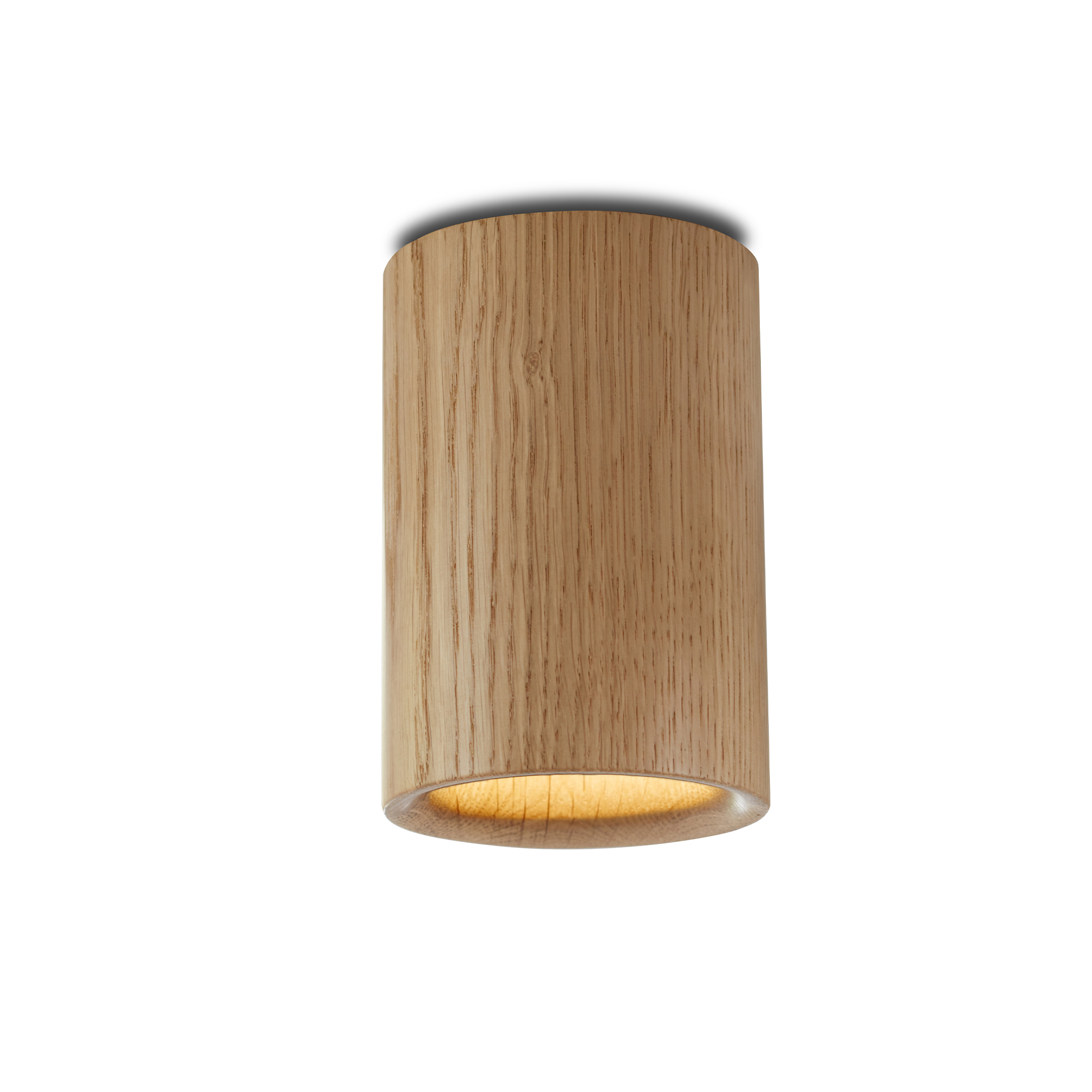 Solid Downlight Cylinder - Wood by Terence Woodgate