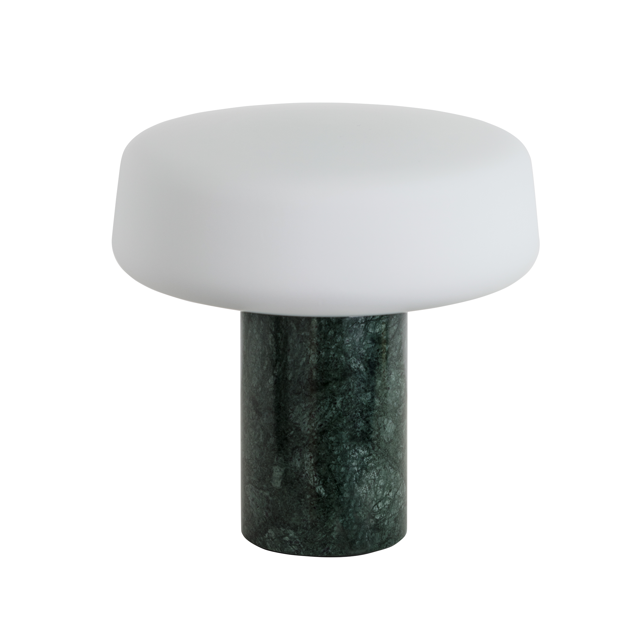 Solid Table Lamp / Small / Green Serpentine marble by Terence Woodgate (Clearance)