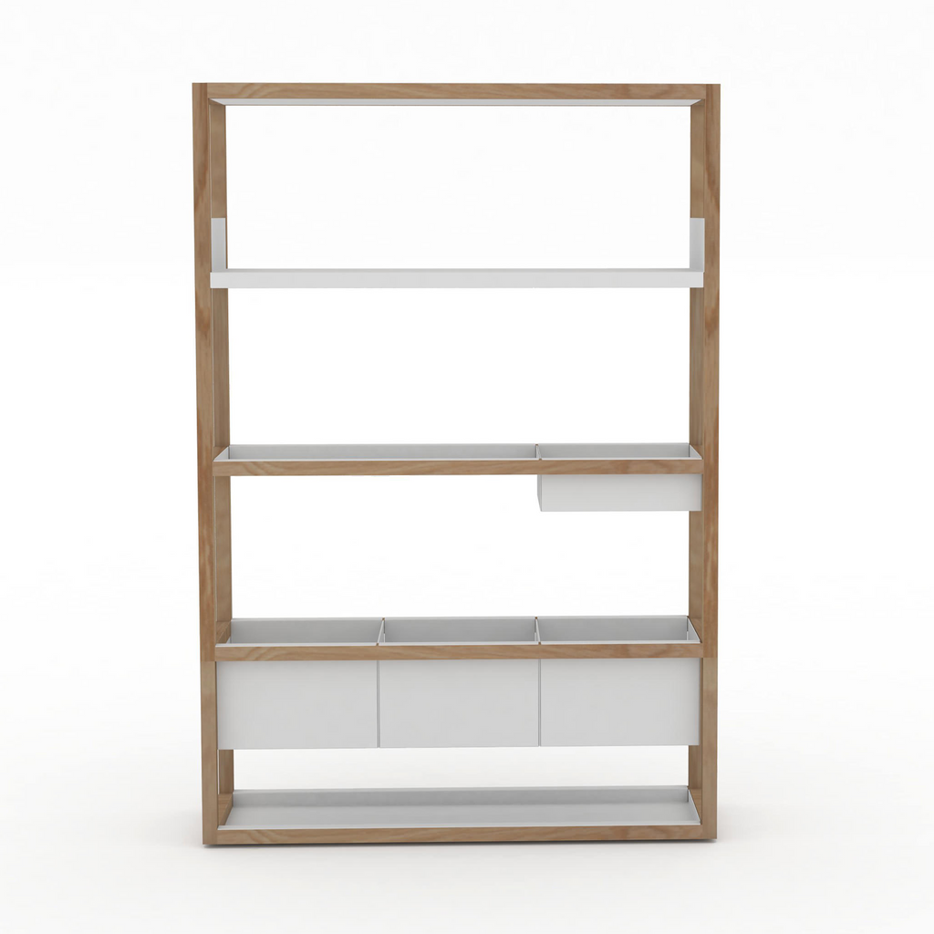 Case Lap Shelving – Tray Shelf – White (Clearance)