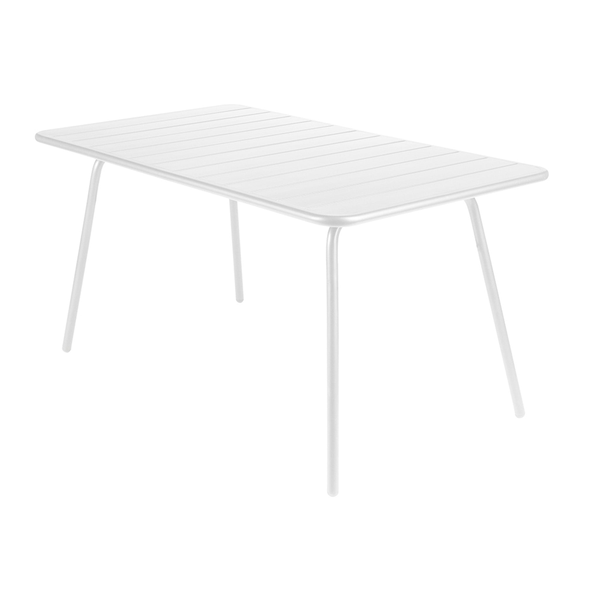 Clearance Luxembourg Rectangular Table / Small L143cm x D80cm / White by Fermob