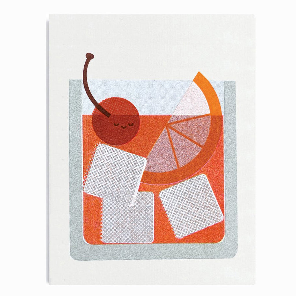 Old Fashioned Cocktail Mini Card by Scout Editions