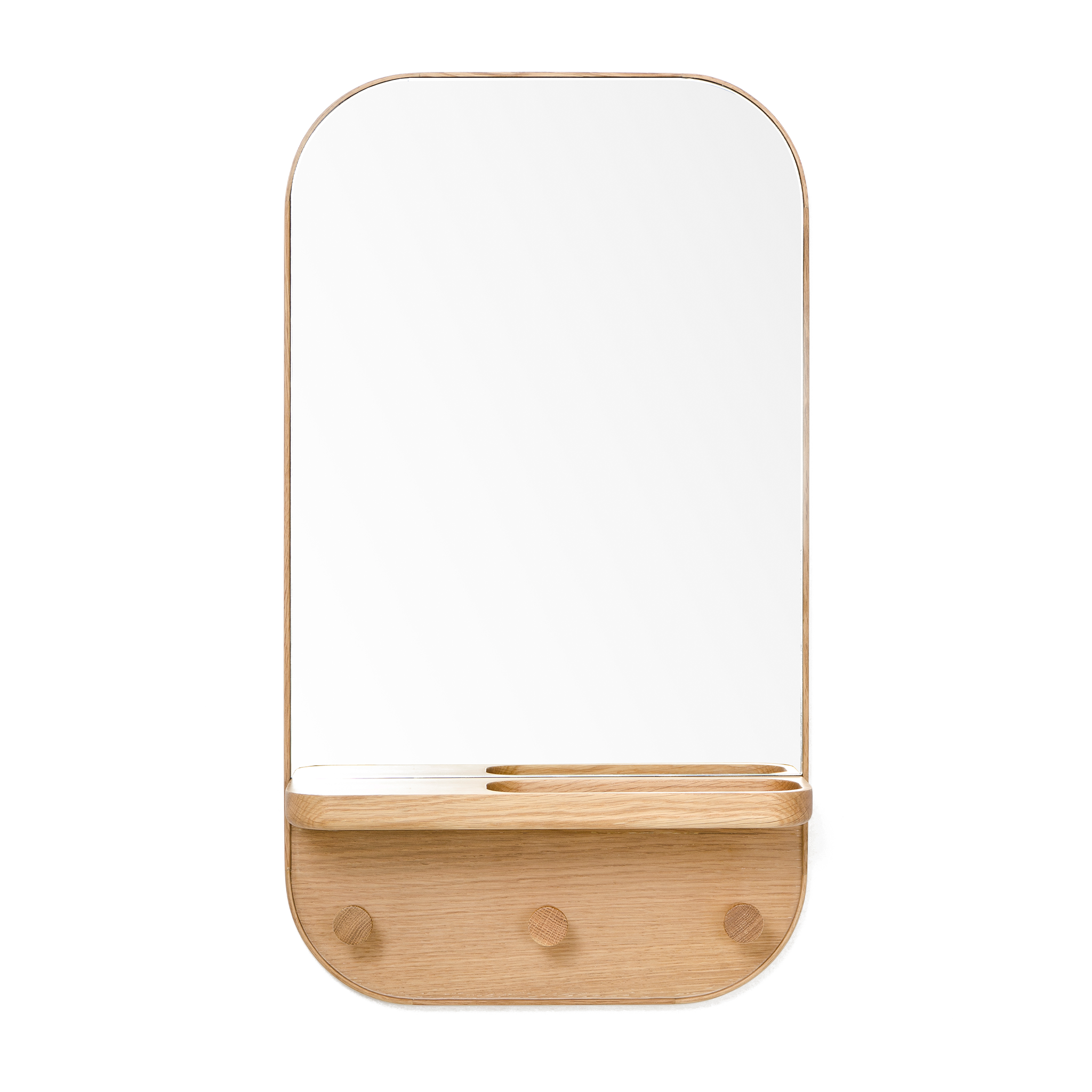 Silent Butler Storage Mirror by Lincoln Rivers for Wireworks