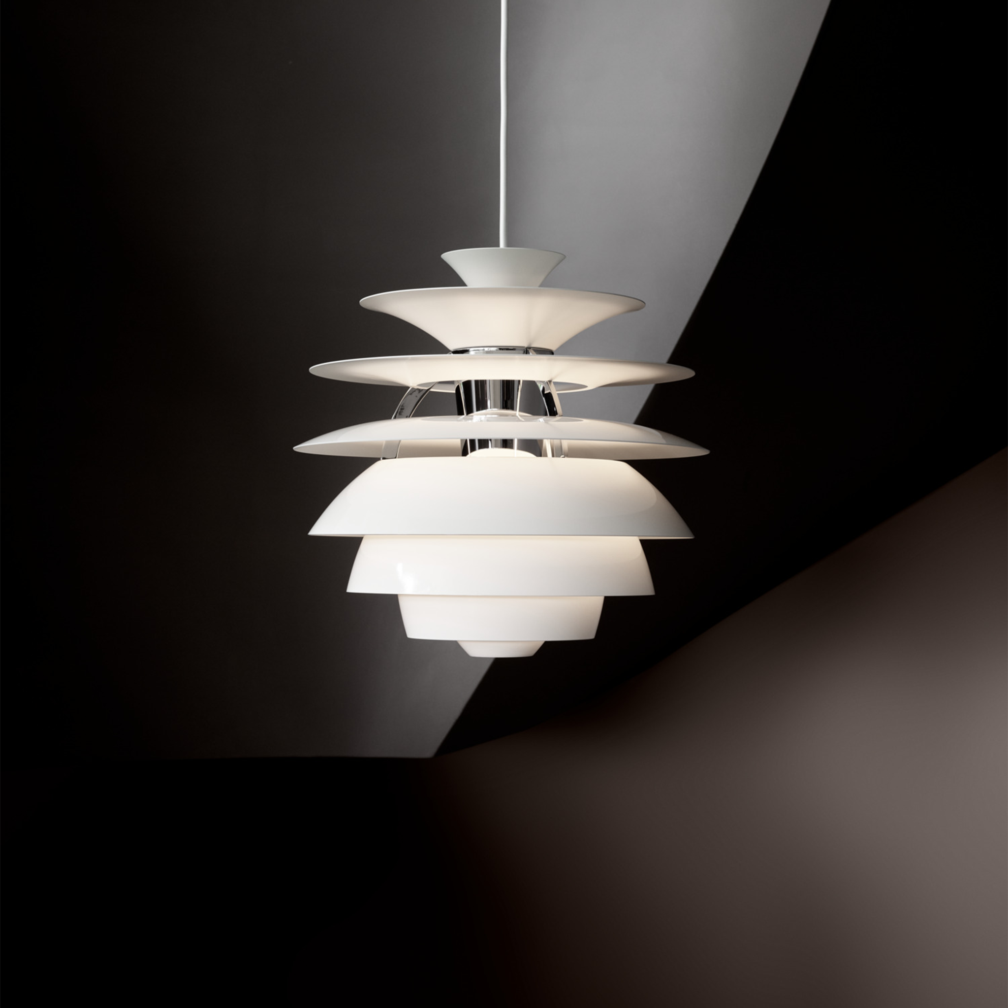 the modern archive - Snowball Pendant Lamp by Poul Henningsen