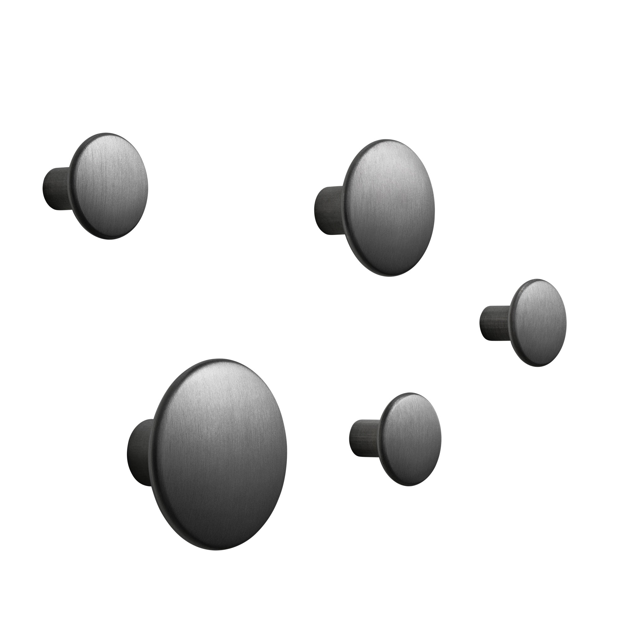 The Dots Hooks Set of 5 Metal by Muuto