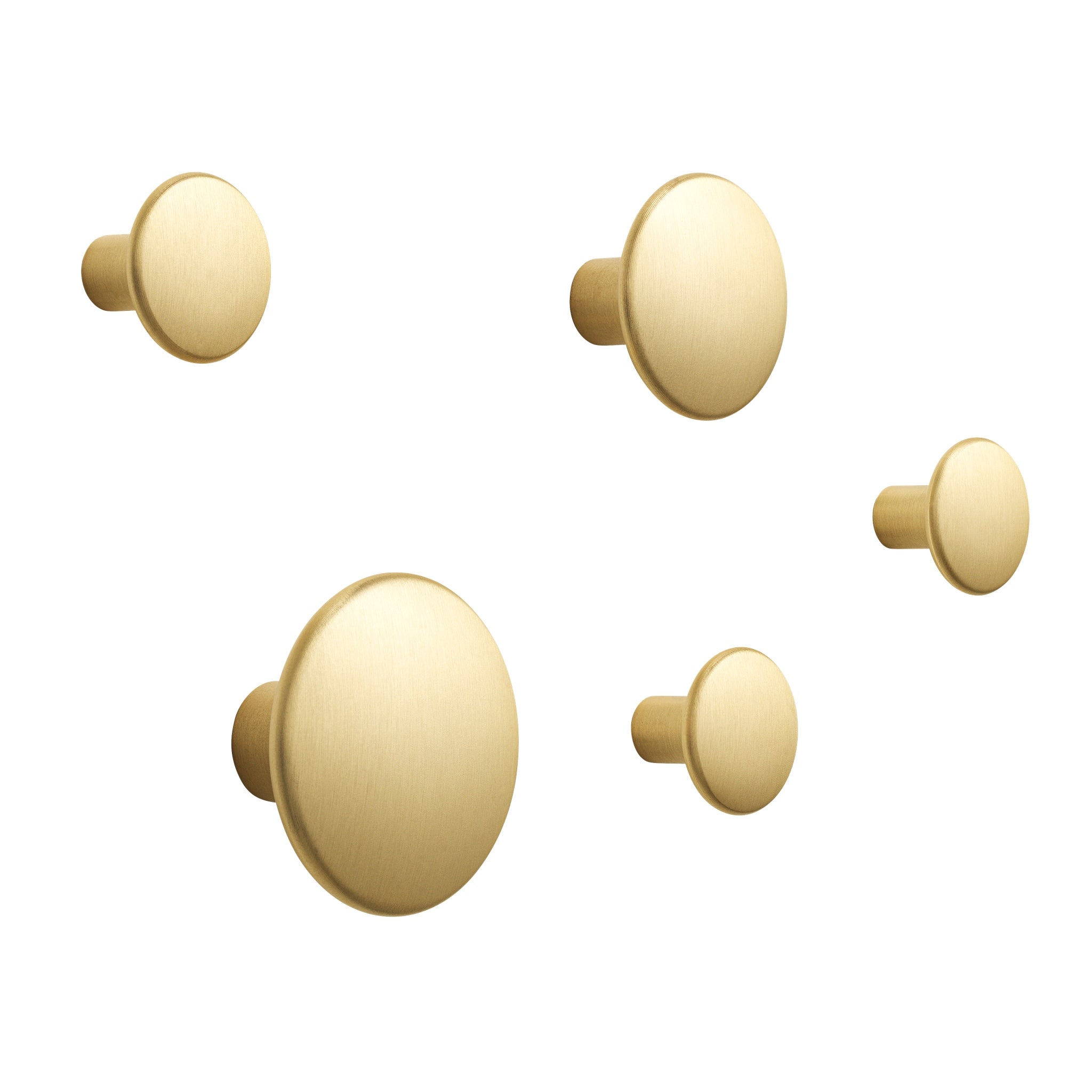 The Dots Hooks Set of 5 Metal by Muuto