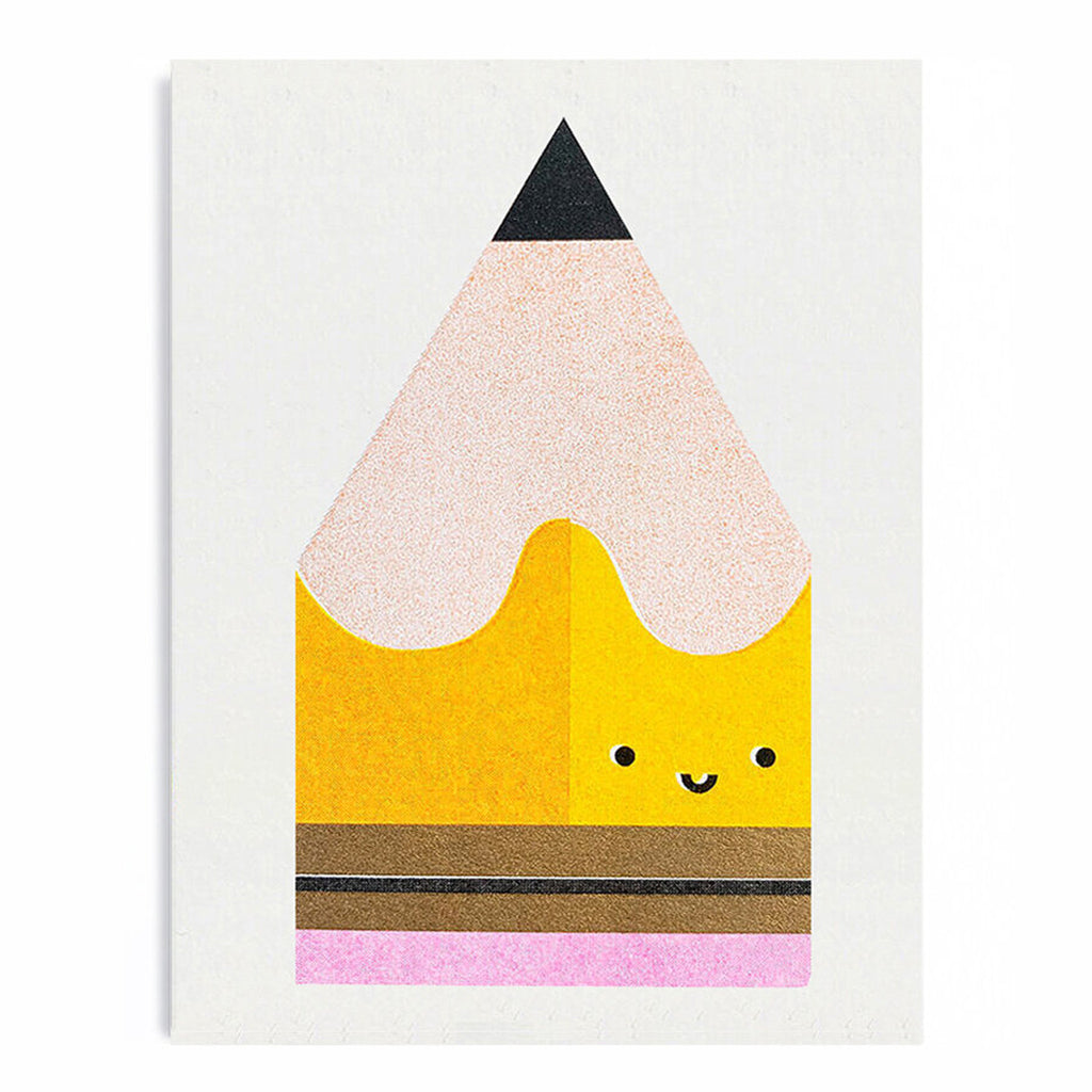 Yellow Pencil Mini Card by Scout Editions