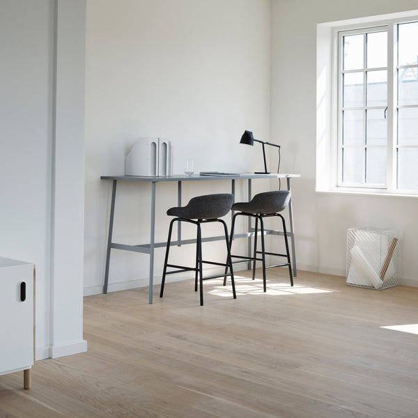 Hyg Barstool Upholstered with Steel Base by Normann Copenhagen — haus®