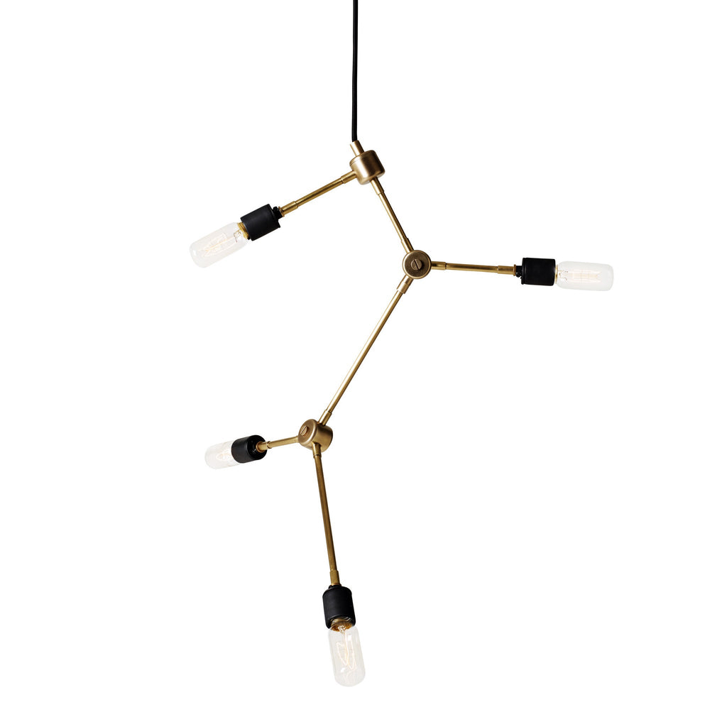 Clearance Tribeca Franklin Chandelier / Brass by Søren Rose Studio