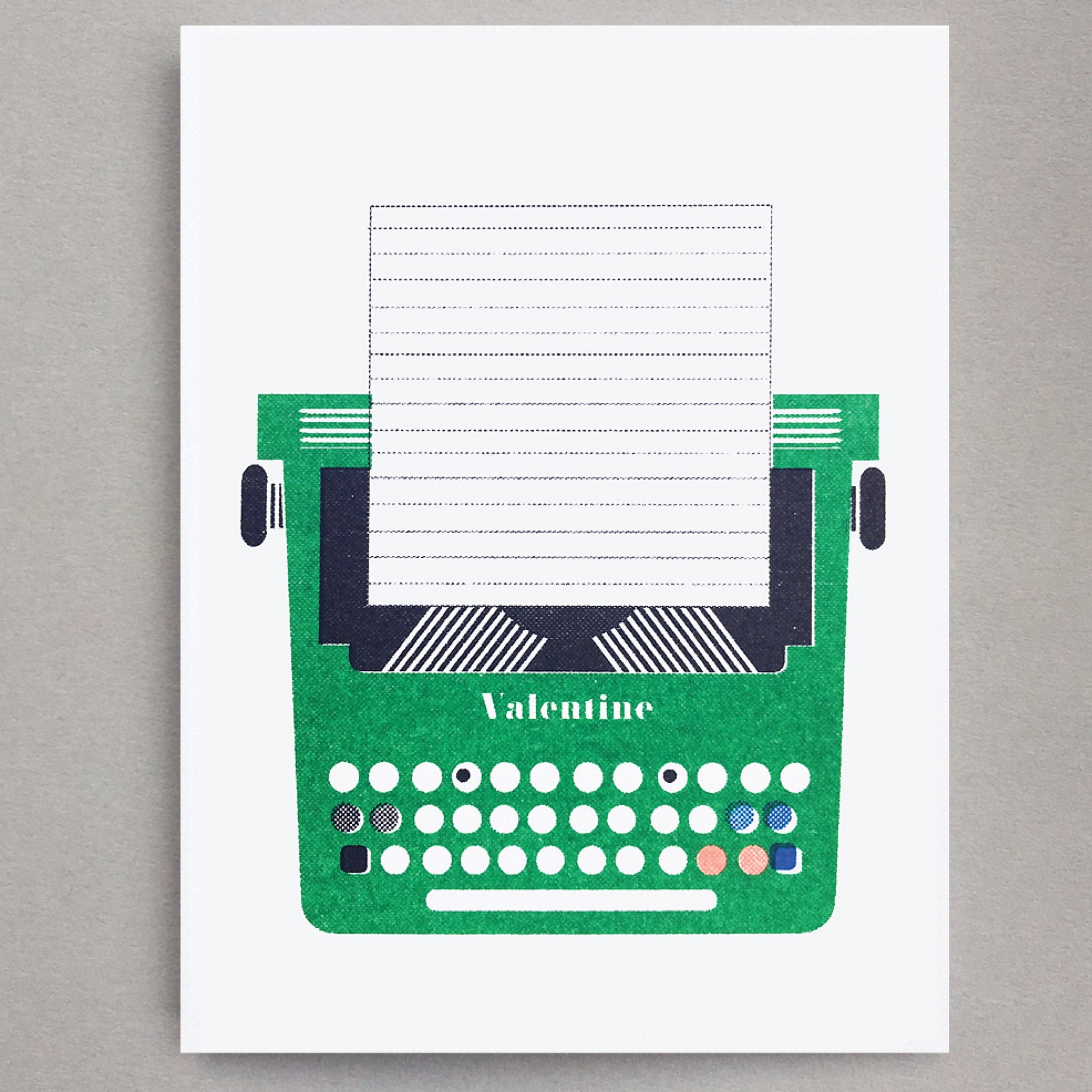Olivetti Typewriter Mini Card by Scout Editions